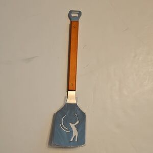 NeW Sportula Brand Golf Themed BBQ Spatula with Wooden Handle
